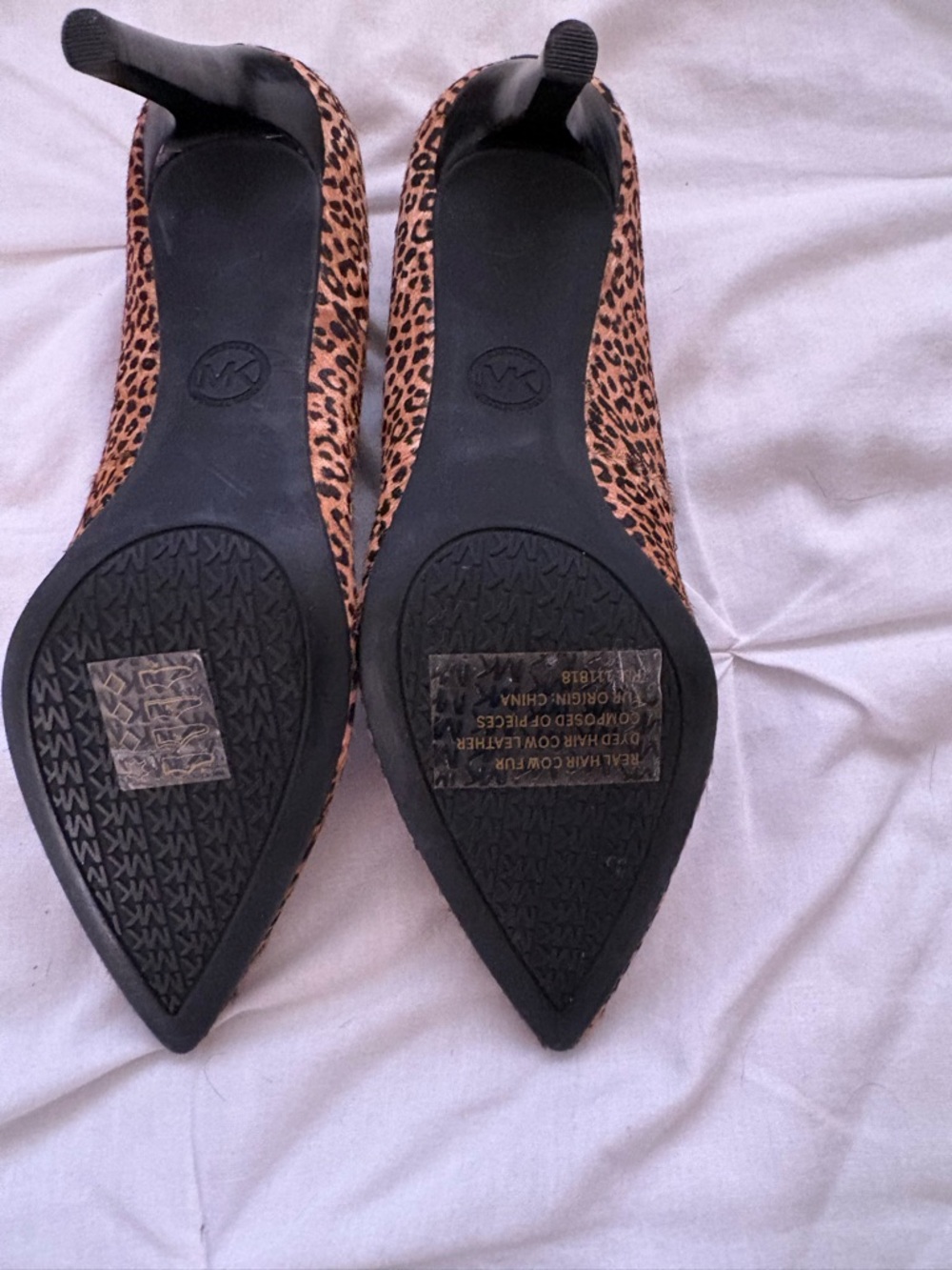 Michael Kors Leopard Print Pointed-Toe Stiletto Pumps - Black & Brown - Picture 5 of 5